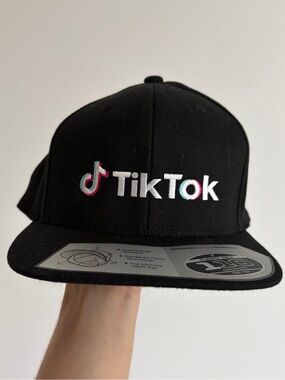 TikTok branded Flexfit 110 Premium SnapBack Cap